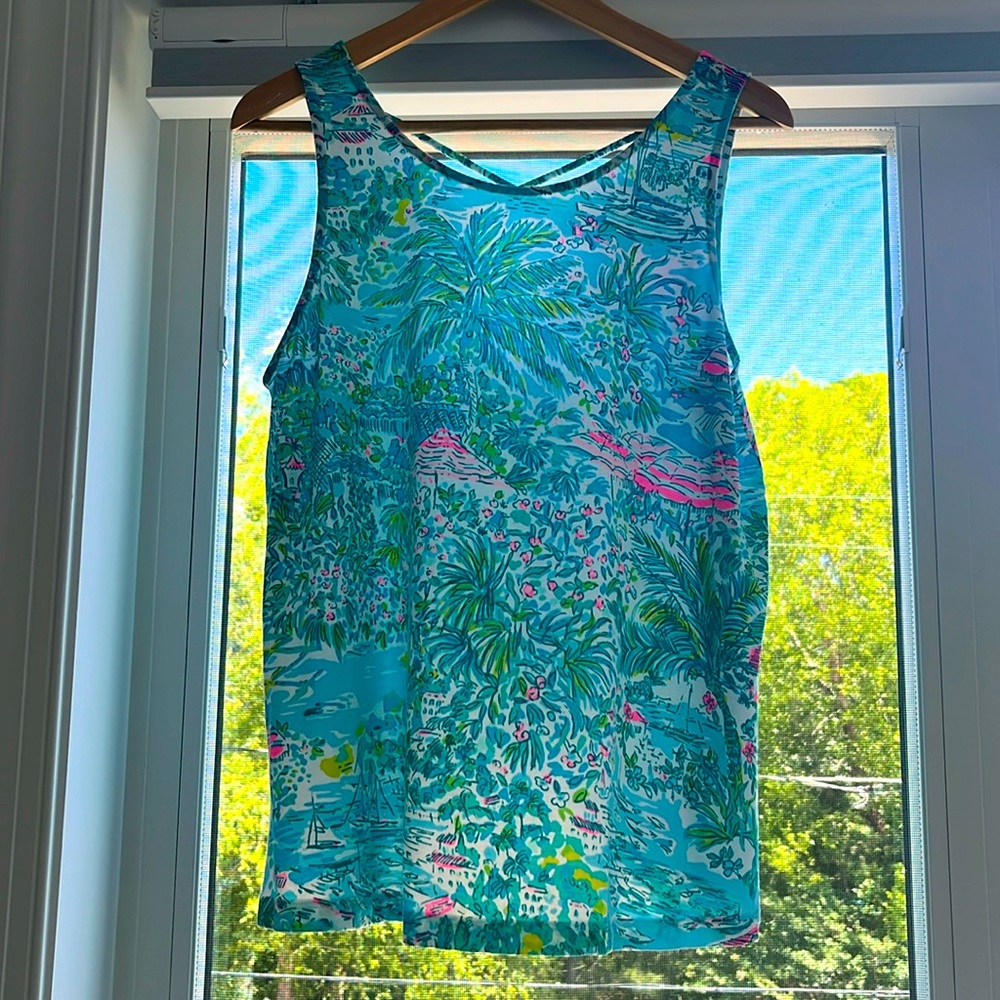 Lilly Pulitzer Like New Kristen Tank Top Size L